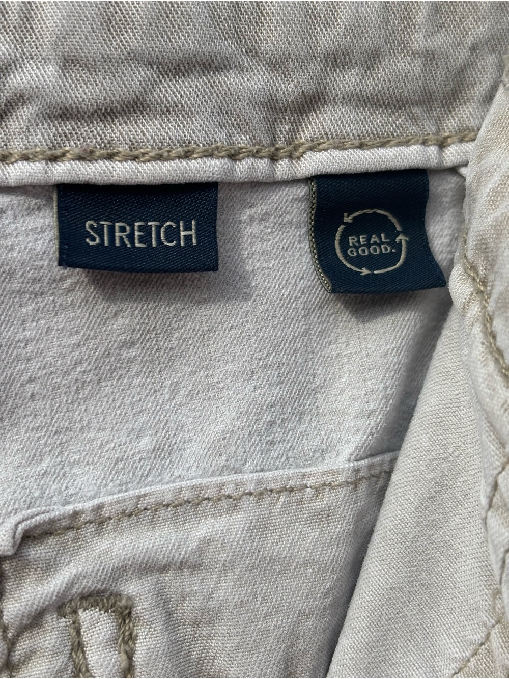 American Eagle Beige Wide-Leg Cargo Pants Ladies sz 6 Y2K Lyocell streetwear 90s - Picture 14 of 15